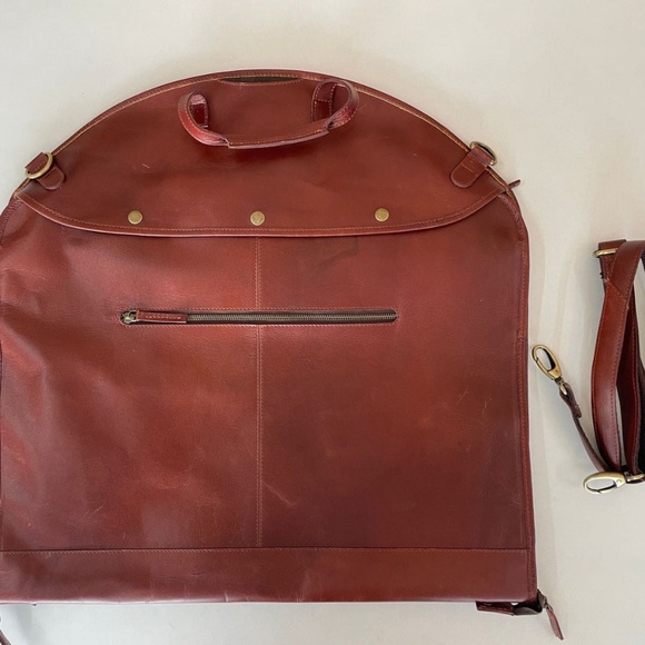 Leather Garment Bag - Dress Protection Bag
